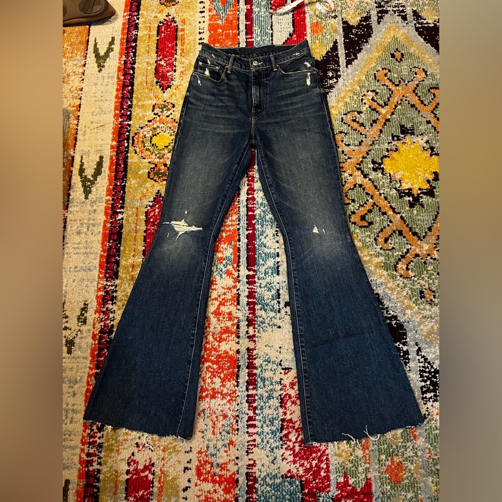 Mother High rise wide bell bottoms